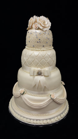 4 Tier Elegant Wedding Cake