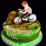 Cyclist  Birthday Cake