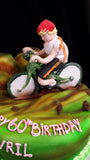 Cyclist  Birthday Cake