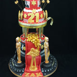 4 Tier Hollywood Birthday Cake