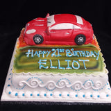 Red Car Birthday Cake