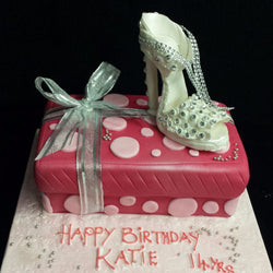 Shoe Box Birthday Cake//