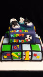 2 Tier Boys Children's  Birthday Cake