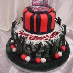 2 Tier sleepy Hollow  Birthday Cake