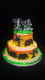 2 Tier Elephant  Birthday Cake