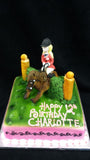 Horse and Jockey Birthday Cake