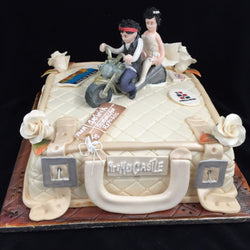 1 Tier Suitcase  Wedding Cake