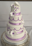 4 Tier Elegant Wedding Cake///