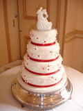4 Tier Intricate Piping Wedding Cake