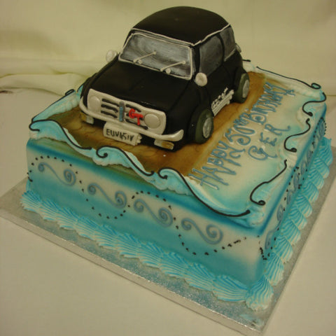 Black Mini  Birthday Cake