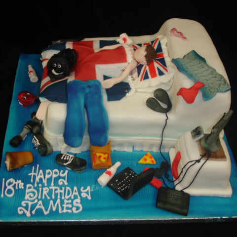 Childrens Bed Birthday Cake