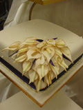 Cascading Calla Lillys Wedding Cake