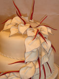 2 Tier Cascading Calla Lillys Wedding Cake
